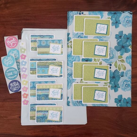 40 PIECE SHIPPING BUNDLE POLYMAILERS THANK YOU CARDS STICKERS - Picture 1 of 9